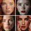 LUImo Face Body Holographic Glitter Freles Stiers Hình trái tim Hình xăm chống nước tạm thời cho bữa tiệc lễ hội Rave Phụ kiện trang điểm SBS