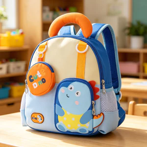 Khủng Long Nhỏ Schoolbag Mẫu Giáo Bé Trai Phong Cách Mới Bé Trai 3-6 Tuổi 4 Nhỏ Vừa Lớn Lớp Trẻ Em Ba Lô