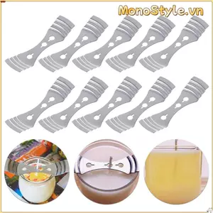 MONOSTYLE 10 chiếc Thiết bị định tâm Dụng cụ phụ trợ Kẹp bấc thủ công ba lỗ