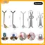VFZ 5 Chiếc Thỏ Gấu Mèo Mắt Nam Châm Sti Bộ Dụng Cụ Làm Móng Tay Nghệ Thuật Mảnh Sắt Nhỏ Nam Châm Sti Cho Từ Ba Lan Hiệu Ứng Móng Tay Louislifecool