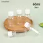 Ziyulinyuk 5 Cái 60ML Chai Nhựa Nhỏ Chai Gừng Có Nắp Chai Nước Mini Có Thể Tái Sử Dụng Chai Chất Lỏng Hộp Đựng Rò Rỉ VN