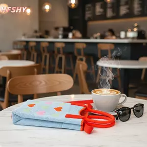 HFSHY Túi Đeo Ngang Mini Dệt Kim Dễ Thương Cho Nữ Thời Trang Nhỏ Điện Thoại Di Động Ví Nhẹ Cho Bé Gái Mặc Hàng Ngày Du Lịch VN