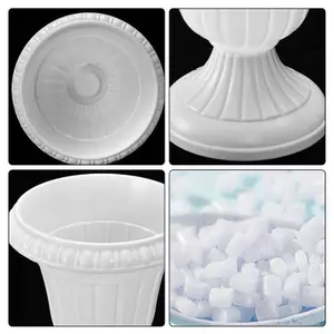 1 Bình nhựa gợn sóng nước lớn Sắp xếp chậu hoa Phong cách Bắc Âu hiện đại Nhà Phòng khách Trang trí máy tính để bàn Trang trí