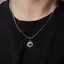 Dây chuyền thép không gỉ đơn giản Nelace Hip Hop Mặt dây chuyền hướng dương hình học Choker Trang sức nam [Mina]