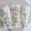 HFSHY Dễ Thương Màu Be 12 Chiếc Kẹp Tóc Bộ Ren Nơ Thỏ In Hoa Chống Trượt Phụ Kiện Tóc Cho Bé Gái Tập Đi Quà Tặng Hàng Ngày VN
