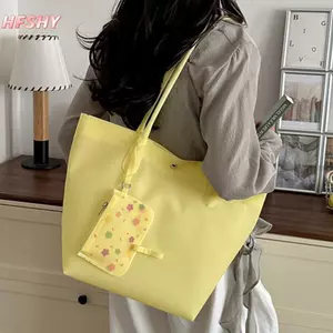 HFSHY Jelly Color PVC Túi Tote Trong Suốt Nữ Túi Đeo Vai Dung Tích Lớn Chống Thấm Nước Người Mua Sắm Túi Trong Suốt Top Tay Cầm Túi Xách VN