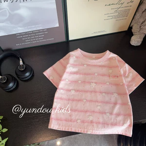 Áo Thun Nữ Phong Cách Mùa Hè 2026 Tay Ngắn In Hình Trẻ Em Cha Mẹ-Con Quần Áo Cotton 95% Hạng A An Toàn AOBA