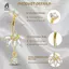 Nhẫn Nút Bụng Trái Tim Mạ Vàng Lấp Lánh Cubic Zirconia Dainty Xuyên Cho Kỷ Niệm Quà Tặng Bất Ngờ Mới