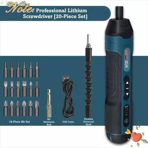 NOTE1 Tuốc nơ vít điện, Máy khoan điện 1300mAh cỡ nhỏ, Mô-men xoắn điều chỉnh có thể sạc lại đa chức năng với công cụ sửa chữa đèn LED Bảo trì tại nhà