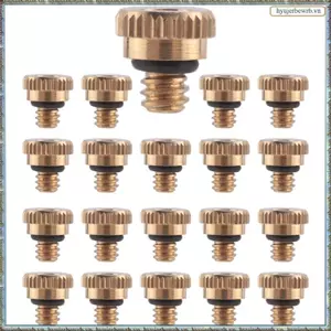 20 Chiếc Vòi Phun Sương Bằng Đồng Cho Hệ Thống Làm Mát 0,012 Inch (0,3 mm) Vòi Phun Nước Phun Sương Làm Mát
