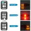 Đèn đuôi xe đạp có đèn báo rẽ, USB có thể sạc lại Đèn LED cảnh báo an toàn Đèn phanh xe đạp phía sau cho xe đạp