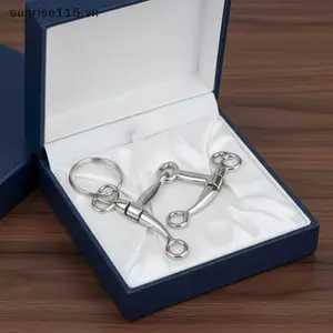 SRVN Horse Bit Hợp Kim Móc Khóa Túi Mặt Dây Chuyền Vòng Kim Loại Phong Cách Cưỡi Ngựa Ví Quyến Rũ Dành Cho Nữ.