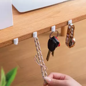 Littleloves1 10 Cái Mini Móc Nhỏ Đa Năng Dính Mạnh Mẽ Móc Treo Đồ Trang Trí Móc Nhỏ Sản Phẩm Gia Đình VN