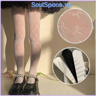 Vớ ren SOULSPACE, Quần lót trẻ em nơ mùa hè, Quần legging mỏng lưới công chúa mềm mại cho bé