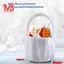 Lãng mạn Nơ Trắng Satin Lễ Cưới Tiệc Hoa Cô Gái Giỏ