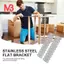 Giá đỡ phẳng bằng thép không gỉ Tấm cố định sửa chữa thẳng 40mm 20 chiếc