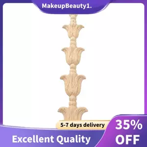 Gỗ Khắc Góc Onlay Đính Decal Khung Không Sơn Cho Phong Cách Trang Trí: 1 #