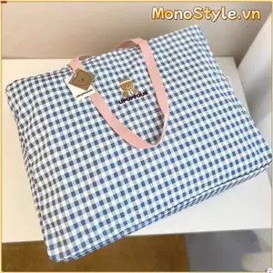 Túi đựng hành lý trẻ em MONOSTYLE, Túi đựng chăn chống thấm nước, Túi xách vải Canvas có dung lượng cao