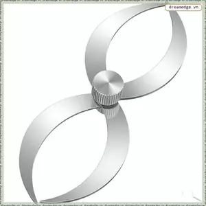 Dụng cụ đo độ dày bằng gỗ Mini Bát hai đầu 4.3 Inch Máy tiện gỗ Công cụ đo độ dày Woodturning Gốm Calipers