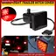 2Inch hun khói 15 đèn phanh DRL Trailer Hitch Cover Fit kéo & kéo có Pin 12V