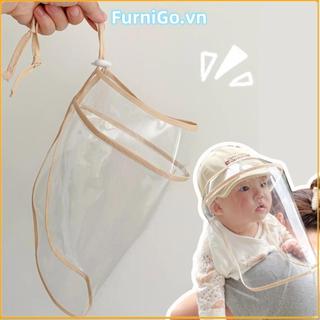 Mũ bảo vệ trẻ em FURNIGO, Mặt chống va đập trong suốt, Mũ xốp chống gió thoáng khí