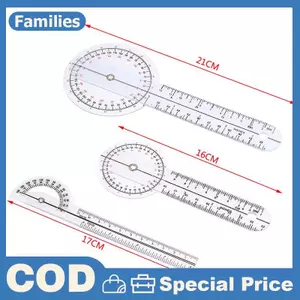 6 / 8Inch Goniometer Y Tế Khớp Thước Chỉnh Hình Chỉnh Hình Quy Tắc Góc Cột Sống Ngón Tay Góc Thước Thước Thước Thước Thước Thước