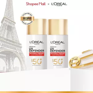PB- Bộ 2 Sữa Chống Nắng Phổ Rộng Vô Hình Thoáng Da Kháng Mọi Tác Động Invisible Resist SPF 50+ PA++++ L’Oréal Paris 50ml