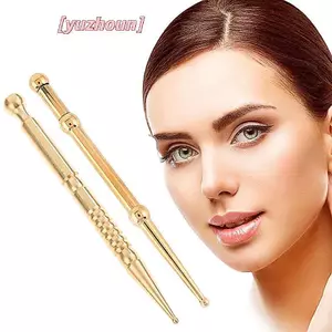 1 Bút Massage Mặt Bằng Đồng Nguyên Chất Bút Kích Hoạt Mắt Bút Massage Điểm Phản Xạ Trị Liệu Kích Thích Bấm huyệt Dụng Cụ Mát Xa