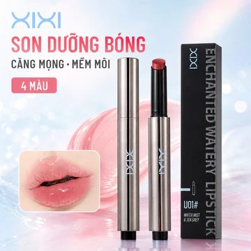 XIXI Son Thỏi Bóng Nước Unlimited Watery Lipstick, Môi Căng Mọng, Lên Màu Tự Nhiên, Dưỡng Ẩm Nhẹ 966