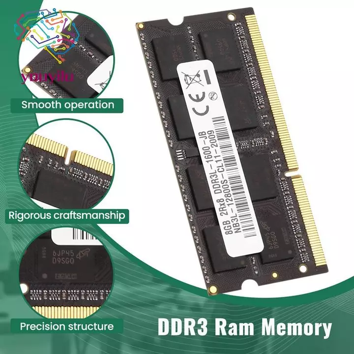 DDR3 8GB Laptop Ram Memory 1600Mhz PC3-12800 1.35V 204 Chân SODIMM Hỗ Trợ Kênh Kép Cho Bộ Nhớ Laptop Intel AMD