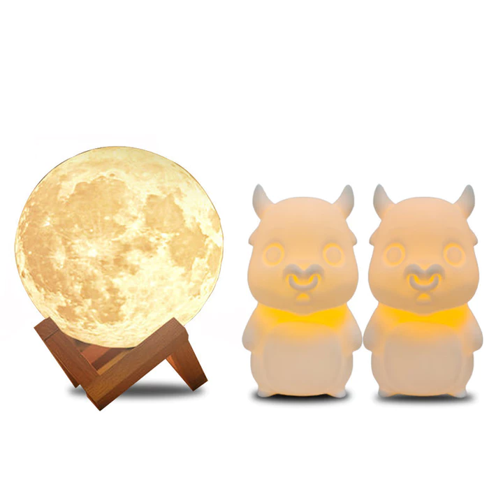 🔥Hàng có sẵn🔥Đèn mặt trăng Đèn 3D mặt trăng Đèn ngủ decor Đèn ngủ mặt trăng WEEDO 3d In Ánh Sáng Mặt Trăng Dễ Thương Sáng Tạo Đèn Ngủ Phòng Ngủ Đầu Giường Đèn Bàn Quà Tặng Sinh Nhật Ánh Sáng Mặt Trăng