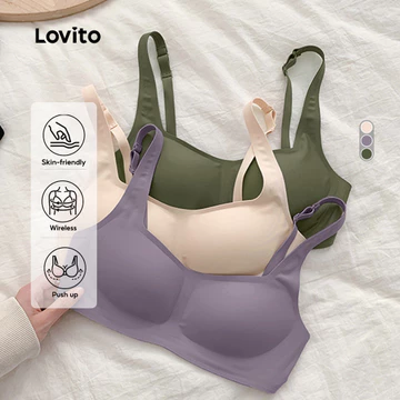 Women's Sugar-free Breathable Bralette Lovito LNL43214