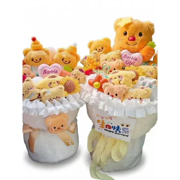 🔥Quà Tặng Trung Thu Sinh Nhật Dễ thương Bouquet gấu bông tặng bạn gái Gấu Bơ Thành Phẩm Hoạt Hình Búp Bê Hoa Búp Bê Cô Gái Dễ Thương Trái Tim Quà Tặng Sinh Nhật Nữ Tặng Bạn Gái Bạn Trai
