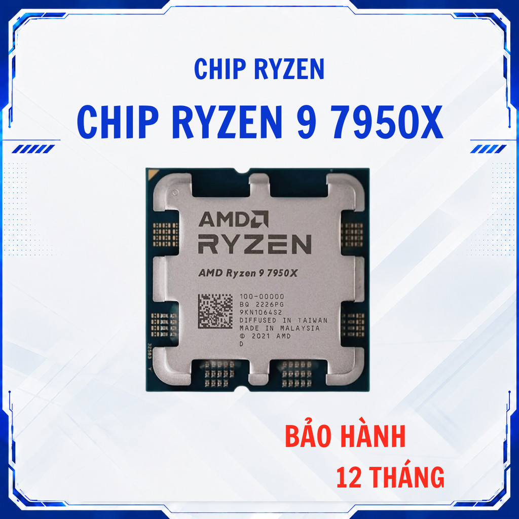 CPU AMD Ryzen 7 7800X3D AM5 Tray - BẢO HÀNH 36 THÁNG - 7950X Tray - r7 9700x | BigBuy360 - bigbuy360.vn