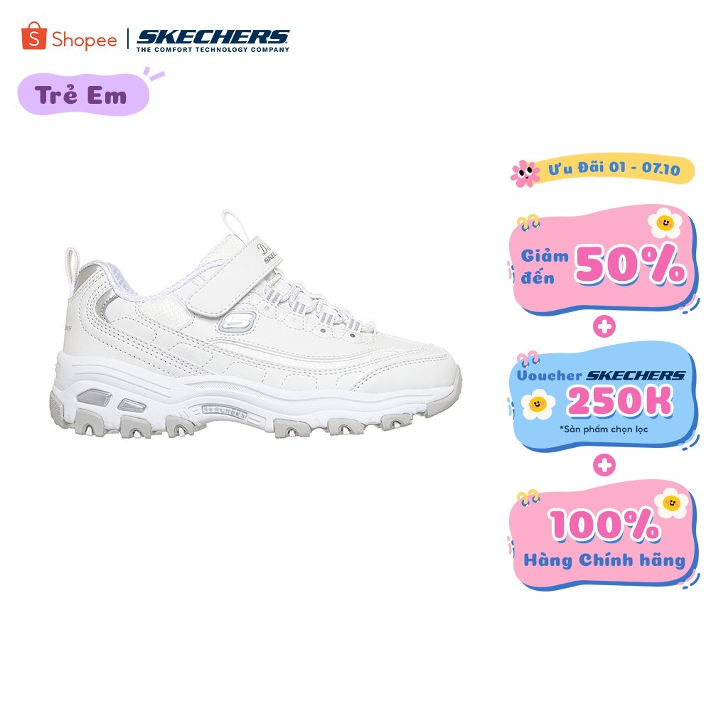 [ĐỘC QUYỀN ONLINE] Giày Thể Thao Bé Gái Skechers D'Lites Biggest Fan - 304154L-WSL Air-Cooled Memory Foam