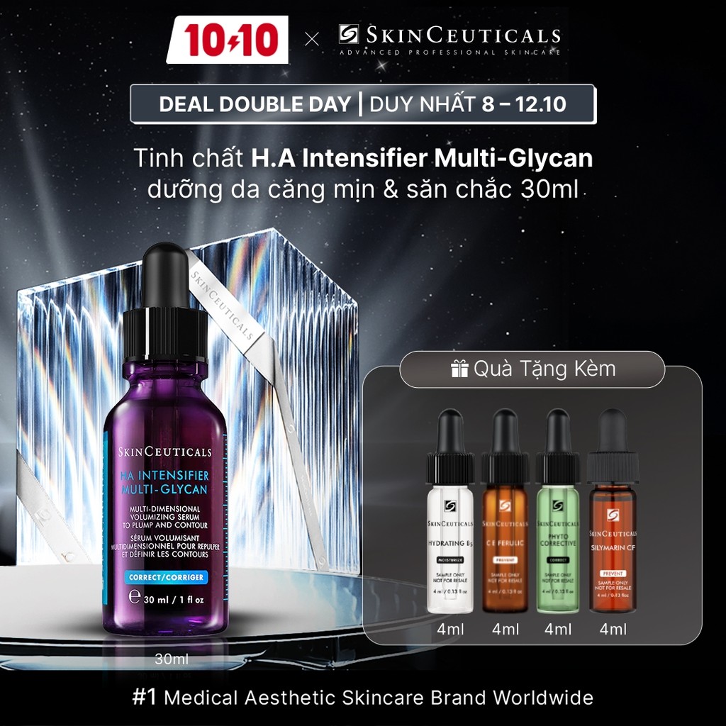 Tinh chất chuyên biệt Skinceuticals H.A. Intensifier Multi-Glycan hỗ trợ tăng cường hàm lượng Hyaluronic Acid trong da, 