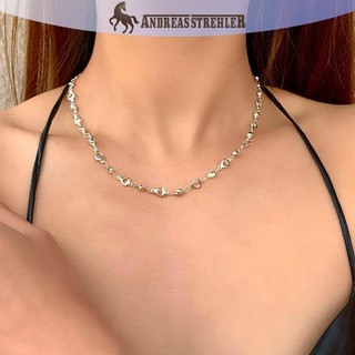 Onetimingfine Thời Trang Kính Nhiều Màu Sắc Dài Hình Chữ Y Vòng Cổ Kim Loại Xương Đòn Dây Xích Vàng Bạc Màu sel Vòng Cổ Đảng Trang Sức Cơ Thể VN