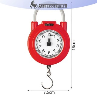 Onetimingfine 10kg Cân cơ khí di động Hành lý cá Cân nhà bếp Kỹ thuật số có độ chính xác cao Cân lò xo VN
