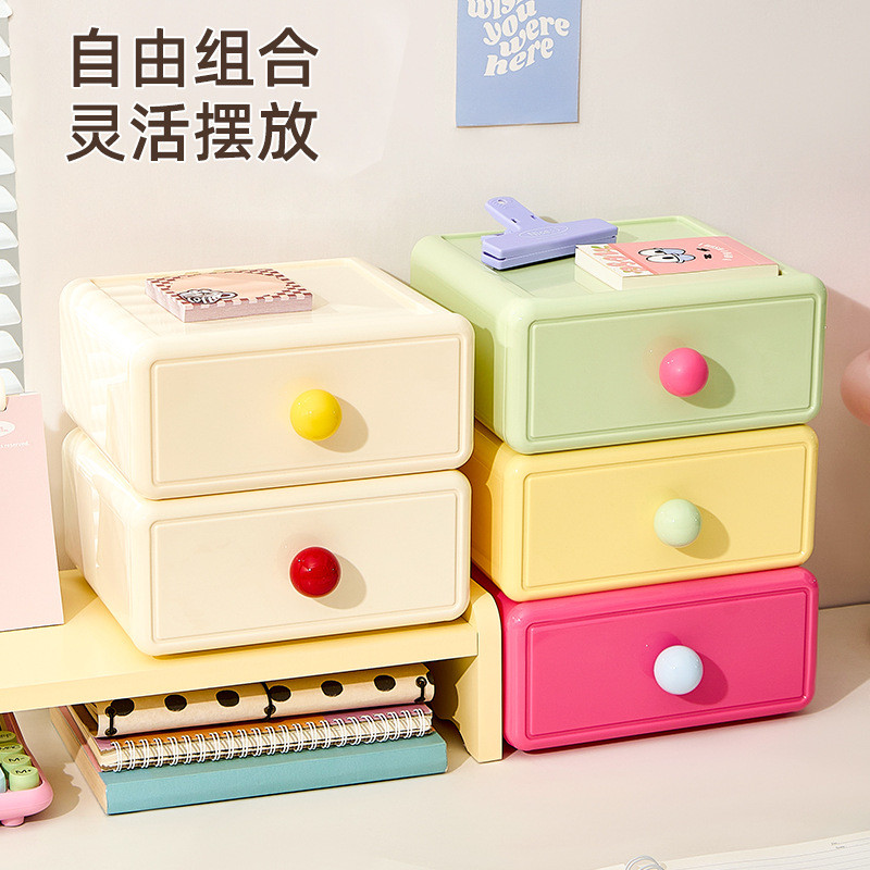 【Ngăn Kéo Nhiều Tầng】Hộp Đựng Đồ Bằng Nhựa Hộp Lưu Trữ Bàn Trang Điểm Ngăn Kéo Chống Bụi Đa Năng