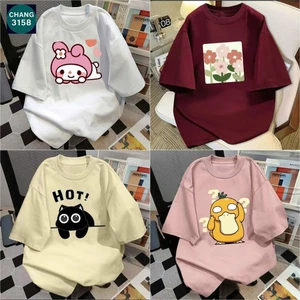tổng hợp các mẫu áo phông form rộng tay lỡ-chất cotton mềm và mát