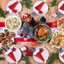 5 / 10 Chiếc Mũ Giáng Sinh Bộ Đồ Ăn Trang Trí Giáng Sinh Cho Gia Đình Xmas Knifves Bao Quà Tặng