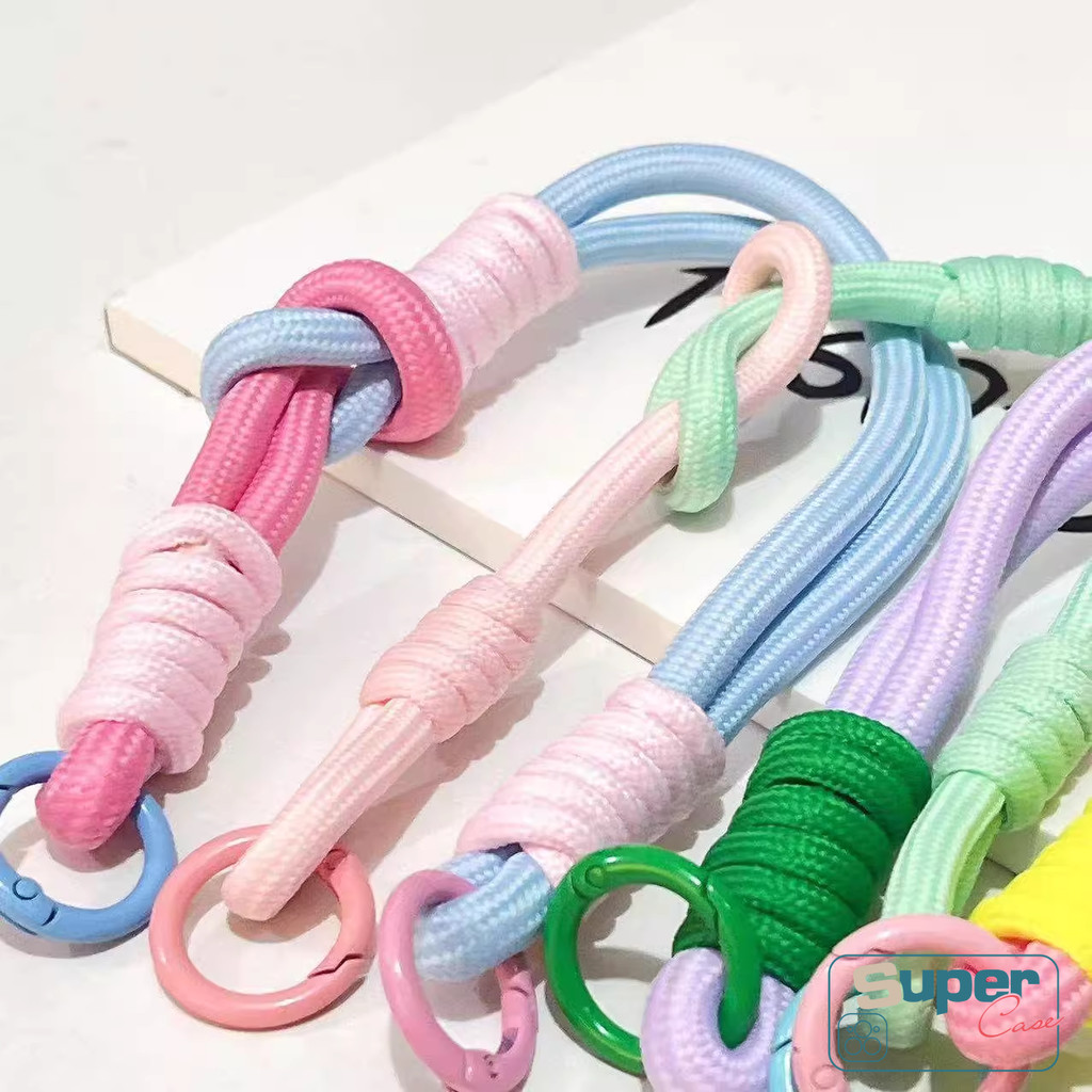 Dây buộc điện thoại màu kẹo Morandi Macaron đơn giản thời trang