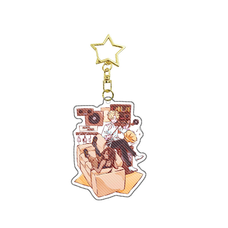 Anime Alien Stage Acrylic Keychains Luka Till Ivan Hyuna Mizi Sua Acrylic Keychain Bag Pendant Accessories Key Ring Gift