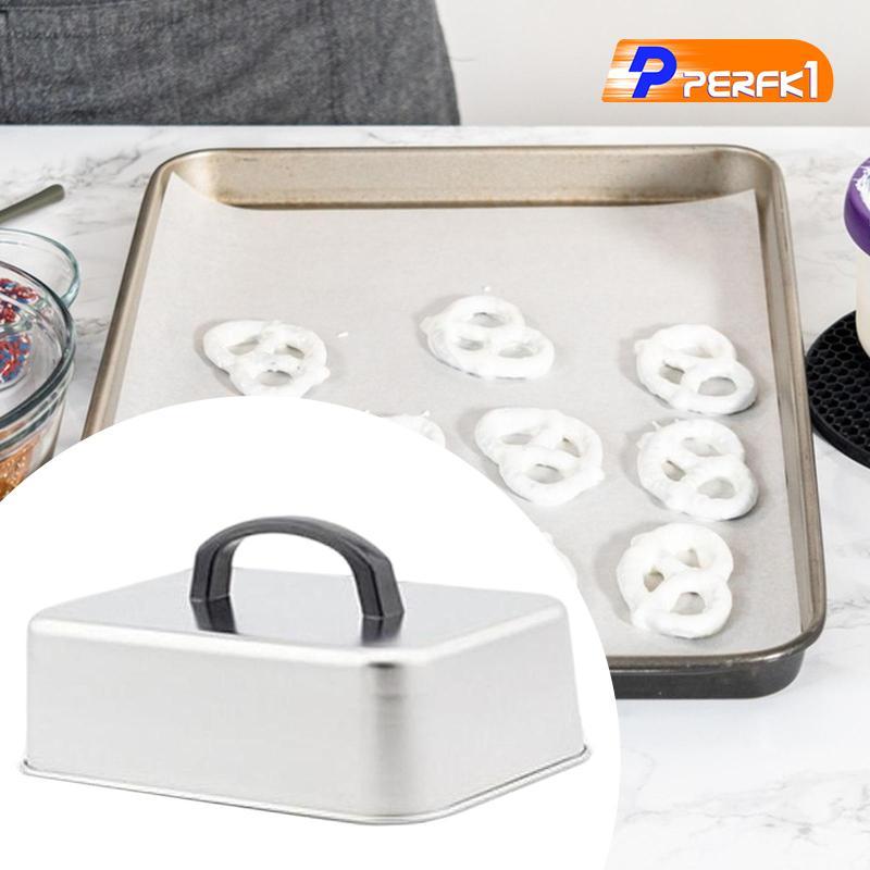 Mái vòm nóng chảy phô mai, Vỏ Burger, Nắp nướng hình chữ nhật, Mái vòm nướng đa năng được làm bằng thép không gỉ cho bánh quy, bánh hamburger, bít tết
