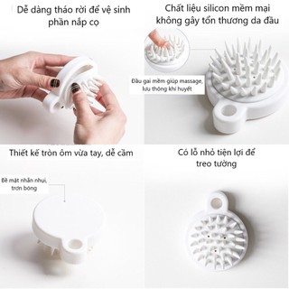 Lược gội đầu, massage da đầu Silicon - Bảo vệ da đầu, chăm sóc tóc hiệu quả