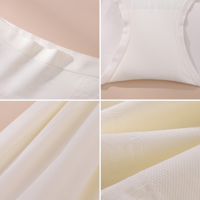 Girdear Home 2Pcs Quần Lót Định Hình Cao Cấp Băng Lụa Co Giãn, Mềm Mại - Trung Cao Eo Liên Mạch Không Dấu, Thoáng Khí Định Hình Bụng Màu Đơn,8531AB01