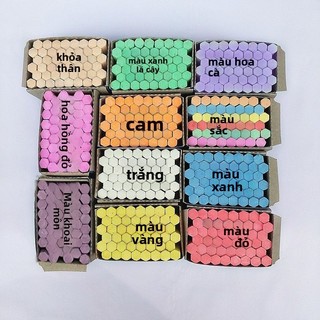 Dạy Phấn Lục Giác Lớn Đỏ Vàng Xanh Xanh Tím Cam Trắng Màu Bụi Phấn