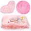CHEESELY Nail Art Hand Rest Pad, Nền ảnh lông mềm có thể gập lại, Đạo cụ chụp ảnh thời trang Phát trực tiếp Màn hình vải Dụng cụ làm móng