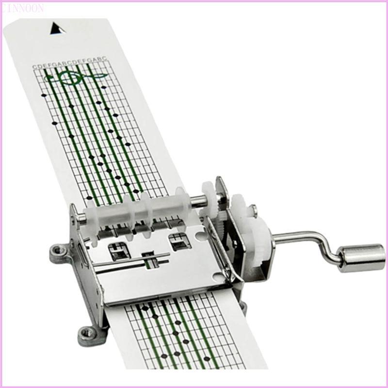 Cinna 15 Note DIY Tune Hand Crank Mechanical Music Box Movement Hole Puncher Hoàn hảo cho người mới bắt đầu Bộ dụng cụ hộp nhạc
