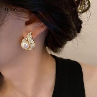 LUImo - Bông Tai Ngọc Trai Giọt Nước, Phong Cách Nữ Tính Hàn Quốc, Hợp Thời Trang